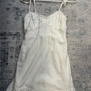 Hollister White Tie-Strap Dress
